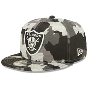 Las Vegas Raiders New Era 9FIFTY 950 Snapback Cap Hat Team Color Camo Crown/Visor Team Color Logo (2022 NFL Training Camp)